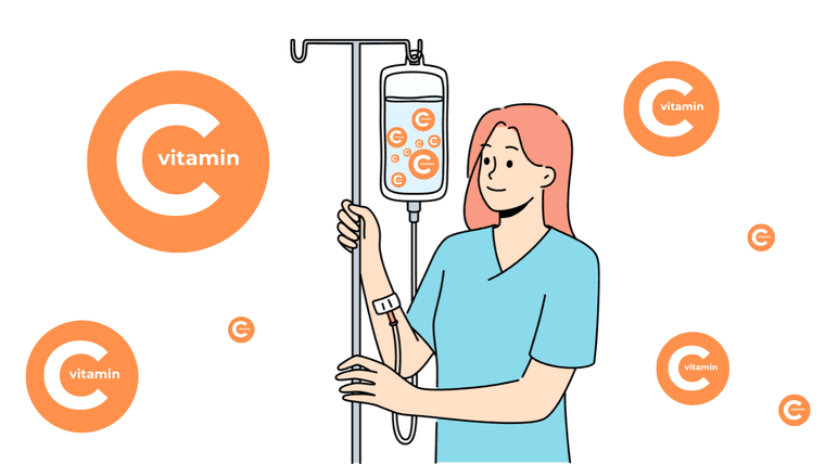 Illustration: Vitamin-C-Infusion